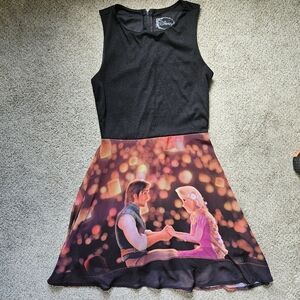 Disney Tangled Sleeveless A-line Midi Dress size medium